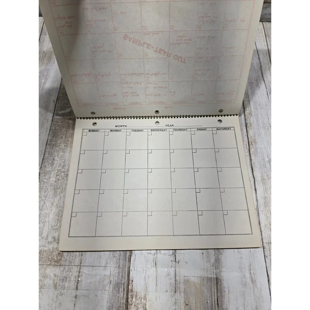Vintage‎ Mead Personal Plan Book Blue Spiral Planner 1975 1976 1977 No 50-0750